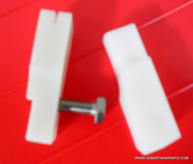 2 Filler Blocks & Hex Head Cap Screw/Bolt for Hobart 5700, 5701, 5801, 6614 & 6801 Saws.